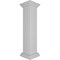 Ekena Millwork 8"W x 40"H Plain Newel Post with Flat Capital & Base Trim (Installation kit included) NWL08X40PLF0B0 - alternate 7